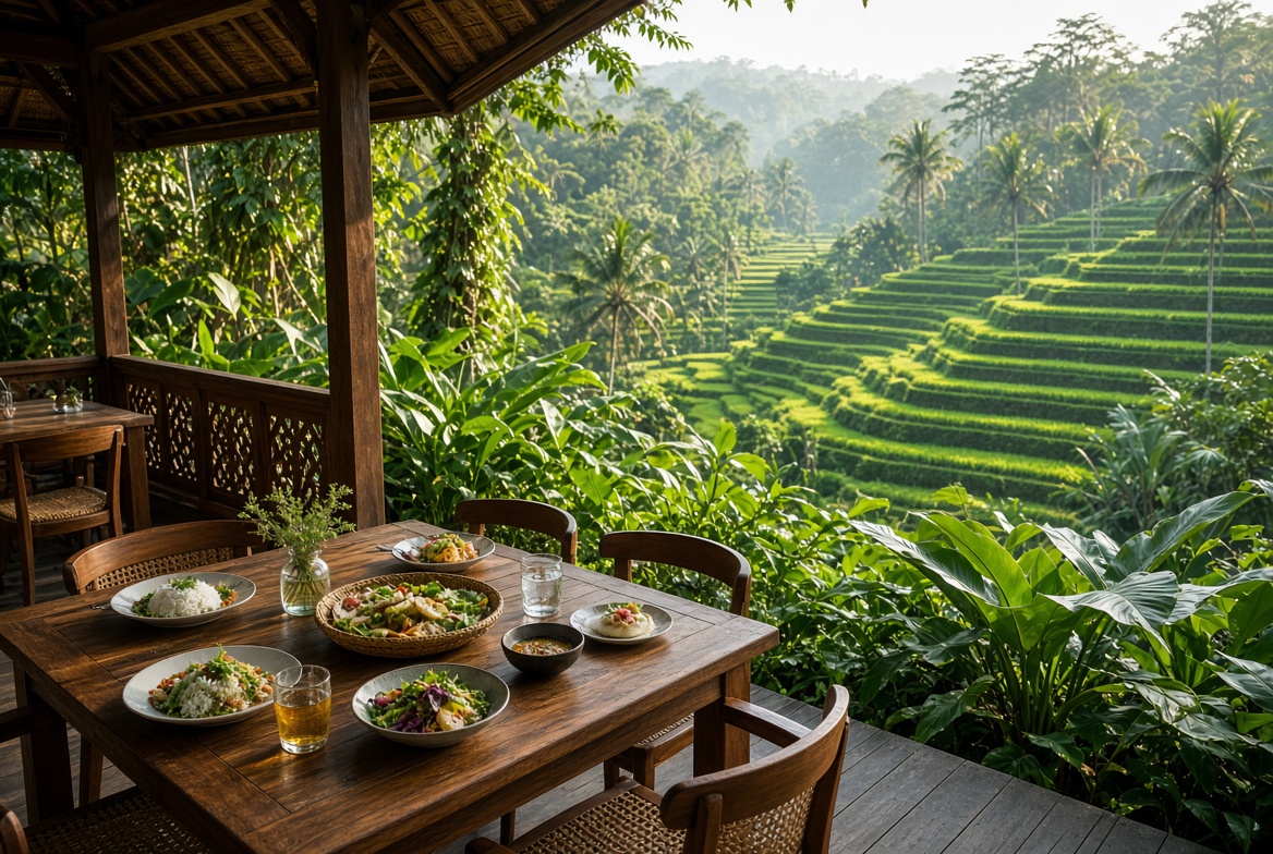 Restoran Terbaik di Ubud dengan View Sawah dan Menu Autentik